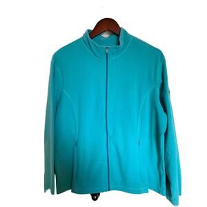 LL Bean fleece jacket misses size xl-reg blue